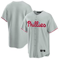 Kooe P.Phillies Blank Player Gray Home Game Stitched Jerseys