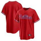 Kooe P.Phillies Blank Player Red Home Game Stitched Jerseys