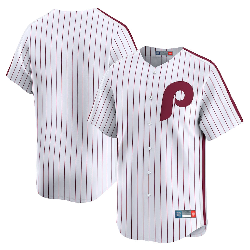 Kooe P.Phillies Blank Player White Cooperstown Collection Limited Home Stitched Jerseys