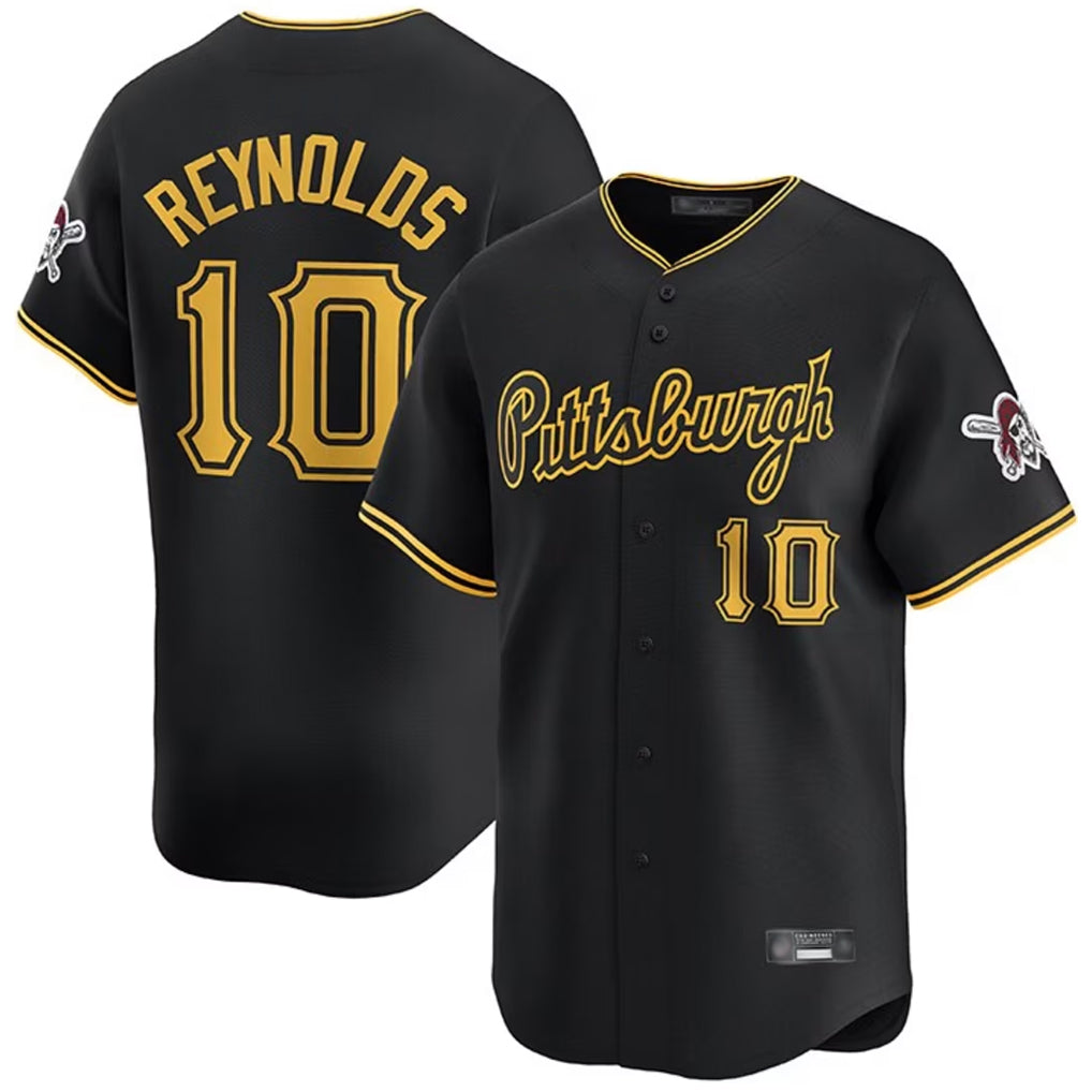 Kooe P.Pirates #10 Bryan Reynolds Player Black Alt Home Limited Stitched Jerseys