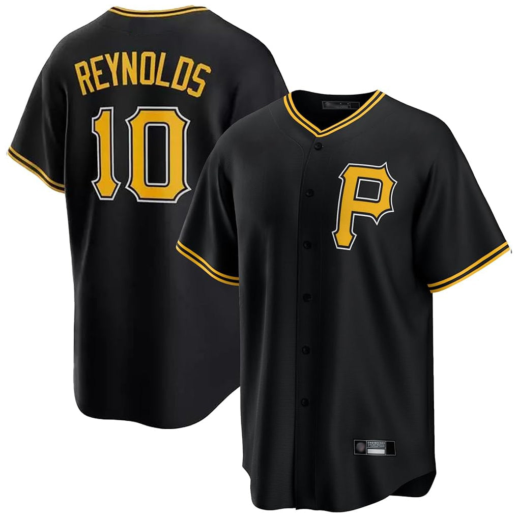 Kooe P.Pirates #10 Bryan Reynolds Player Black Alternate 2025 Home Game Stitched Jerseys