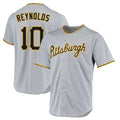 Kooe P.Pirates #10 Bryan Reynolds Player Gray Road Home Game Stitched Jerseys