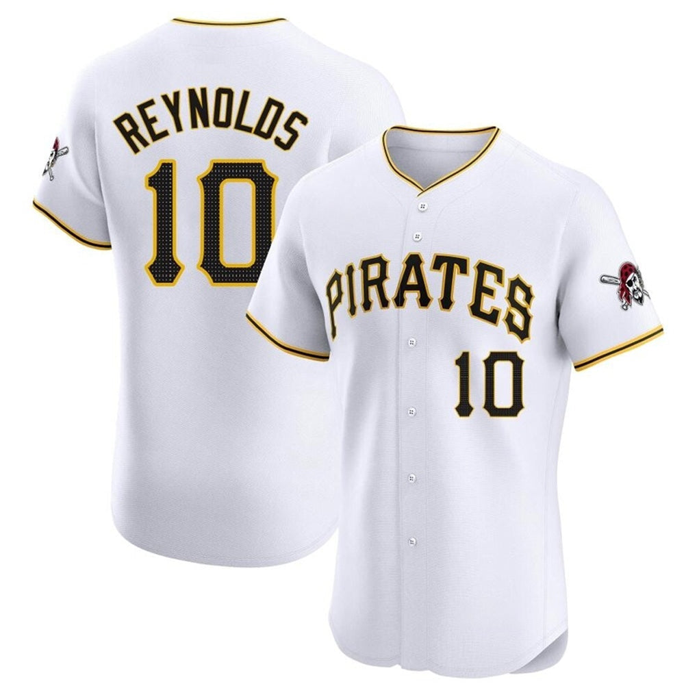 Kooe P.Pirates #10 Bryan Reynolds Player White Home Limited Elite Stitched Jerseys