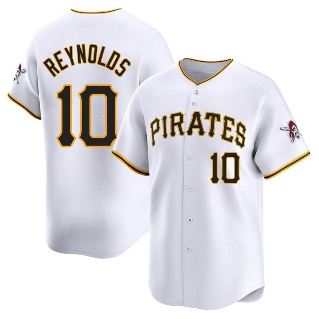 Kooe P.Pirates #10 Bryan Reynolds Player White Home Limited Stitched Jerseys