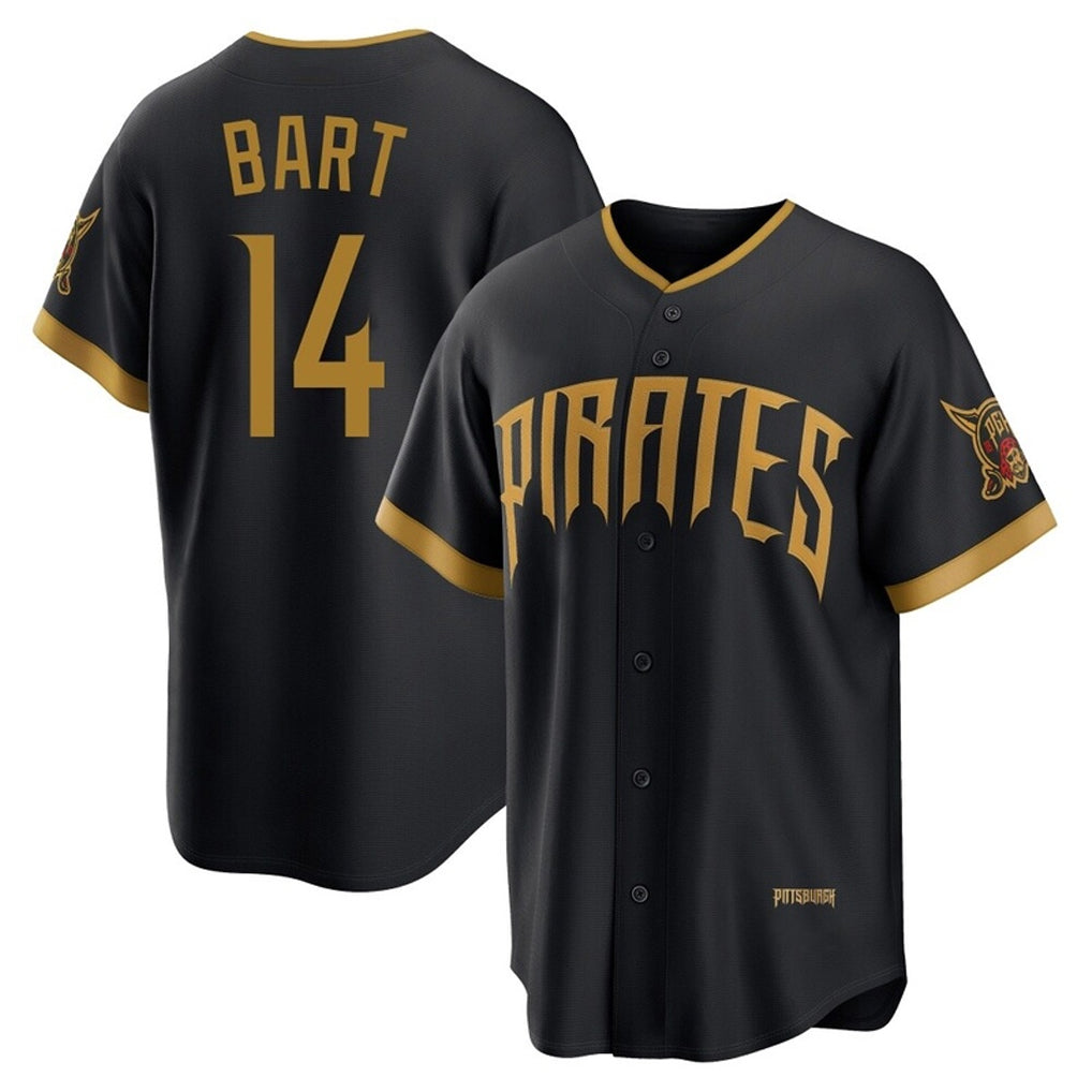 Kooe P.Pirates #14 Joey Bart Player Black 2026 City Connect Home Game Stitched Jerseys