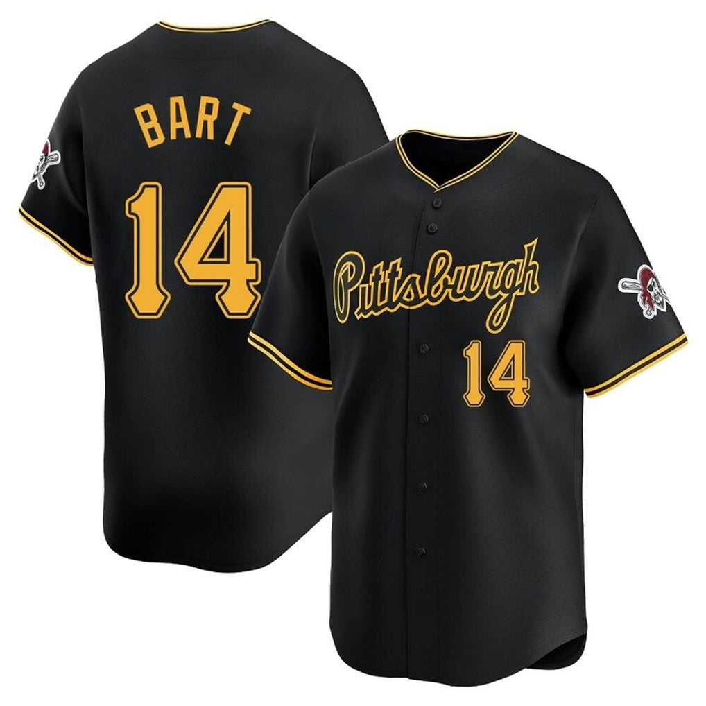 Kooe P.Pirates #14 Joey Bart Player Black Alt Home Limited Stitched Jerseys