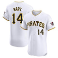 Kooe P.Pirates #14 Joey Bart Player White Home Limited Elite Stitched Jerseys