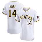 Kooe P.Pirates #14 Joey Bart Player White Home Limited Elite Stitched Jerseys
