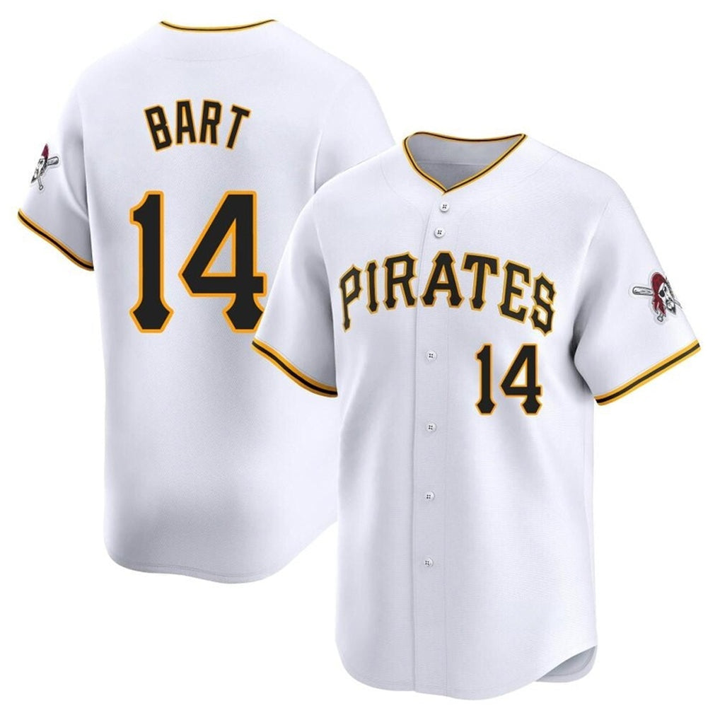 Kooe P.Pirates #14 Joey Bart Player White Home Limited Stitched Jerseys