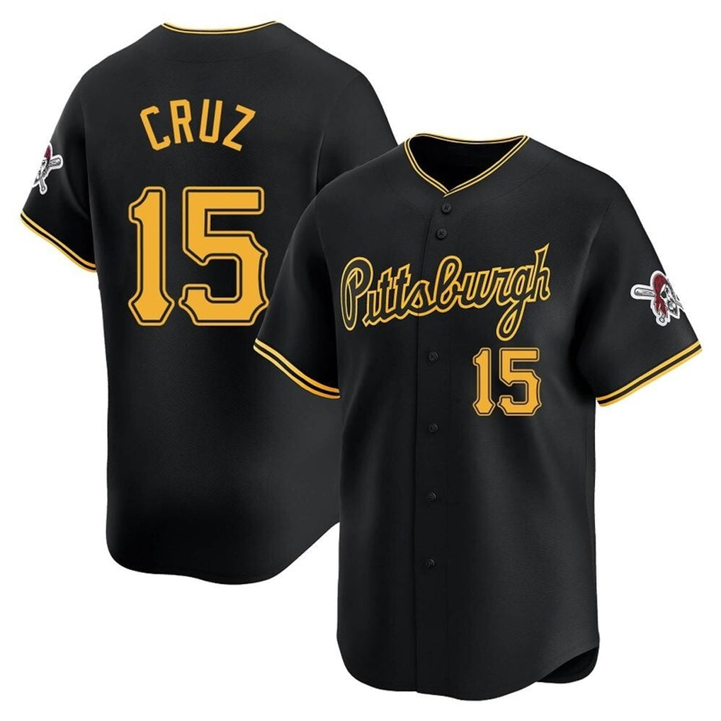 Kooe P.Pirates #15 Oneil Cruz Player Black Home Limited Stitched Jerseys