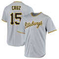 Kooe P.Pirates #15 Oneil Cruz Player Gray Road Home Game Stitched Jerseys