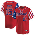 Kooe P.Pirates #15 Oneil Cruz Player Red 2025 Independence Day Vapor Premier Limited Stitched Jerseys