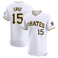 Kooe P.Pirates #15 Oneil Cruz Player White Home Limited Elite Stitched Jerseys