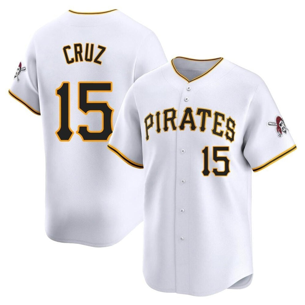 Kooe P.Pirates #15 Oneil Cruz Player White Home Limited Stitched Jerseys