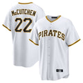 Kooe P.Pirates #22 Andrew McCutchen Player White Home Game Stitched Jerseys