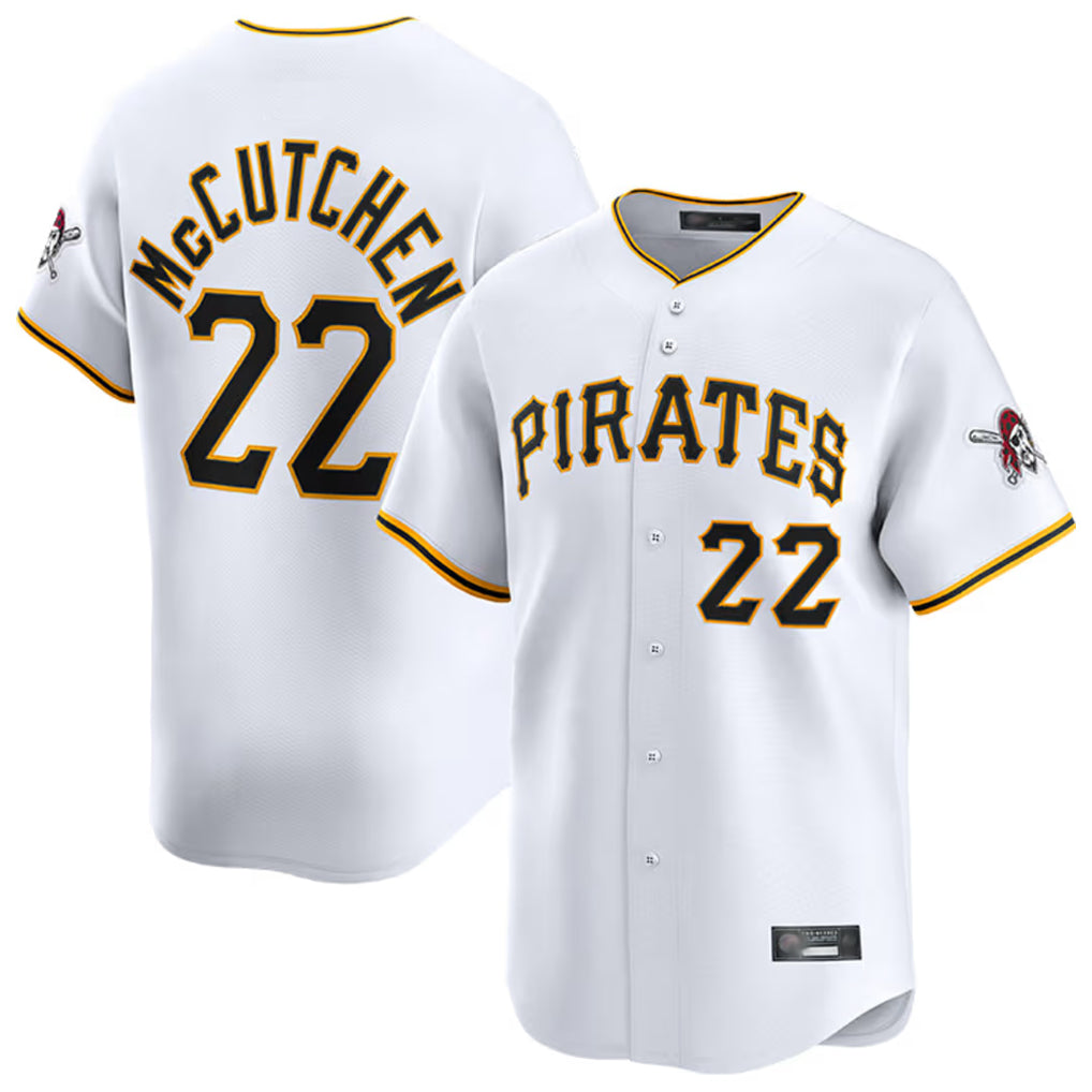 Kooe P.Pirates #22 Andrew McCutchen Player White Home Limited Stitched Jerseys
