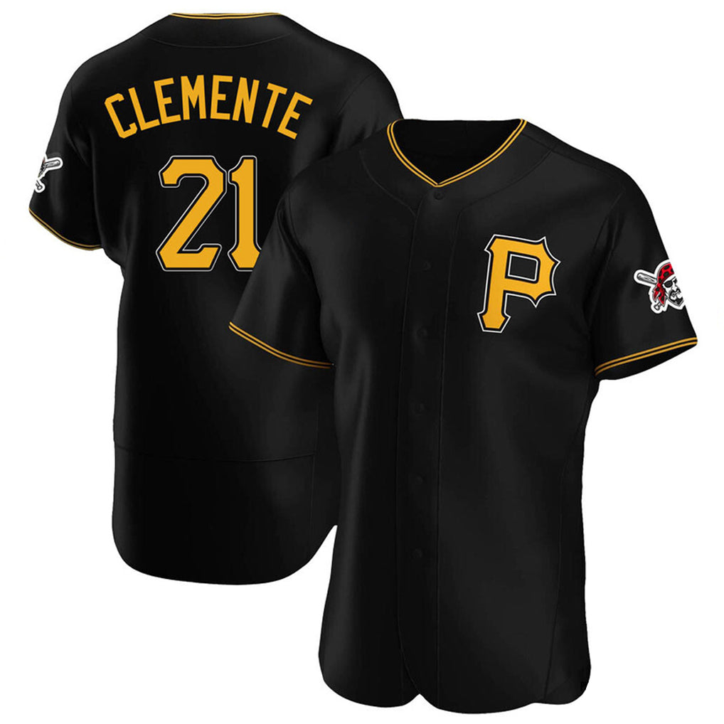 Kooe P.Pirates #21 Roberto Clemente Player Black Alternate 2025 Home Limited Elite Stitched Jerseys