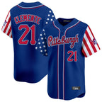 Kooe P.Pirates #21 Roberto Clemente Player Royal 2025 Independence Day Vapor Premier Limited Stitched Jerseys