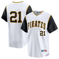 Kooe P.Pirates #21 Roberto Clemente Player White Throwback Cooperstown Limited Stitched Jerseys