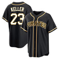 Kooe P.Pirates #23 Mitch Keller Player Black Fashion Out Home Game Stitched Jerseys