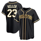 Kooe P.Pirates #23 Mitch Keller Player Black Fashion Out Home Game Stitched Jerseys