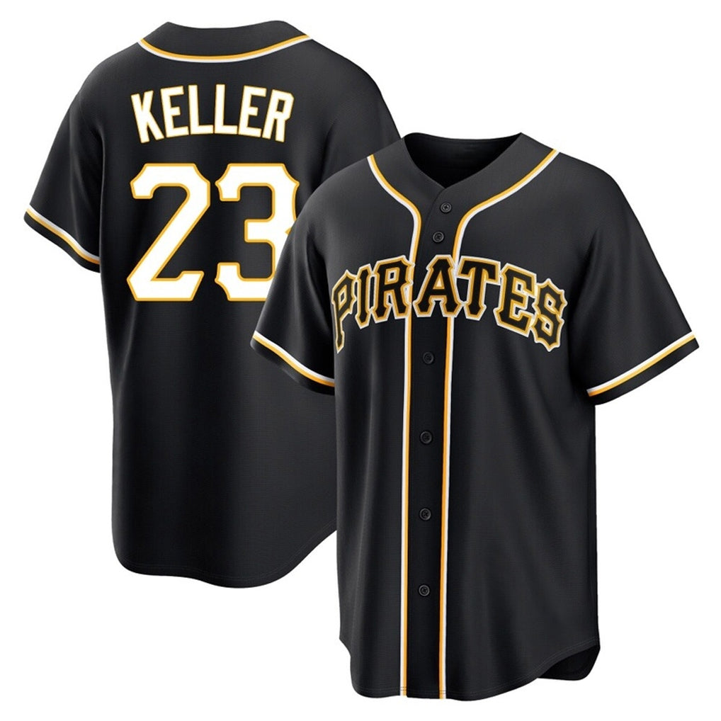 Kooe P.Pirates #23 Mitch Keller Player Black Fashion Out Home Game Stitched Jerseys