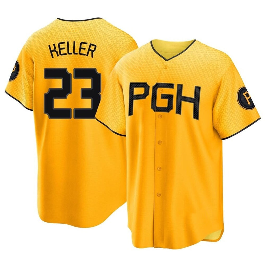 Kooe P.Pirates #23 Mitch Keller Player Gold City Connect Home Game Stitched Jerseys