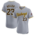 Kooe P.Pirates #23 Mitch Keller Player Gray Road Home Limited Elite Stitched Jerseys