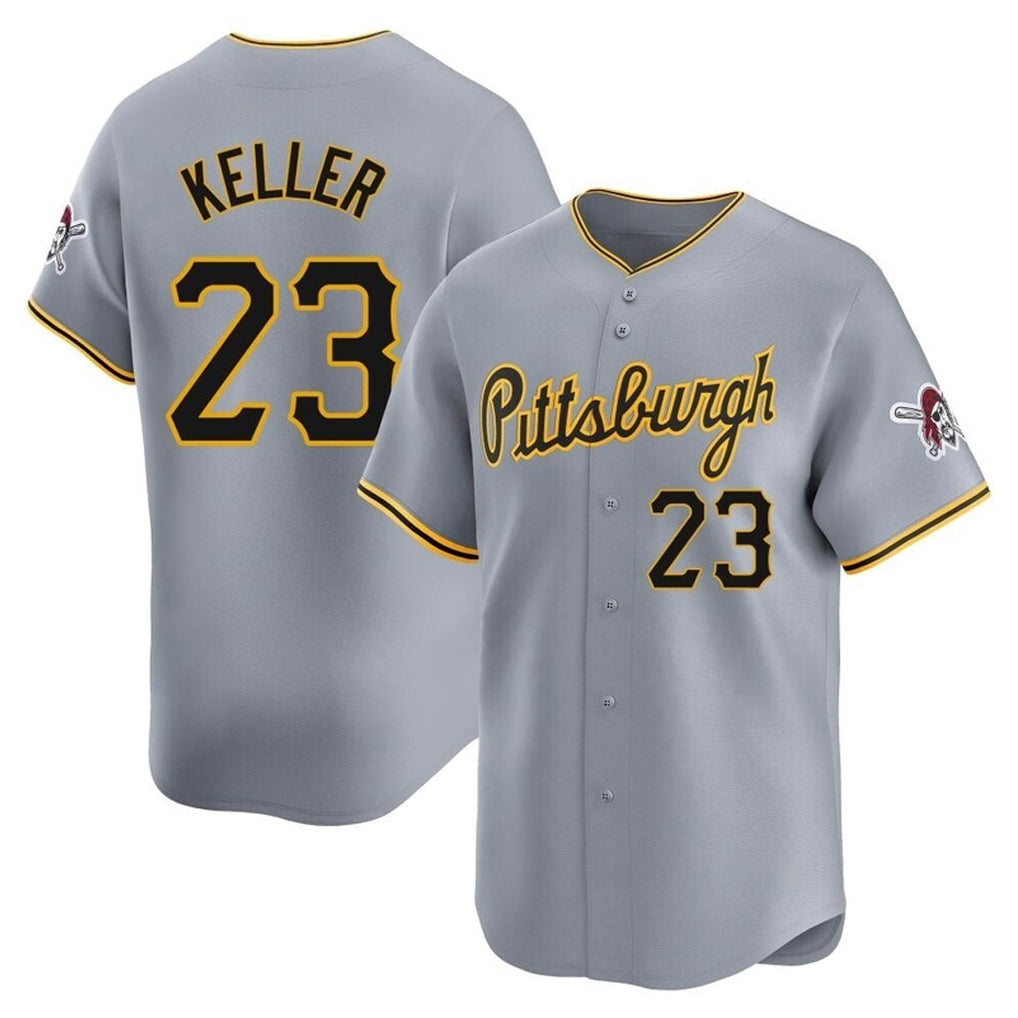 Kooe P.Pirates #23 Mitch Keller Player Gray Road Home Limited Stitched Jerseys