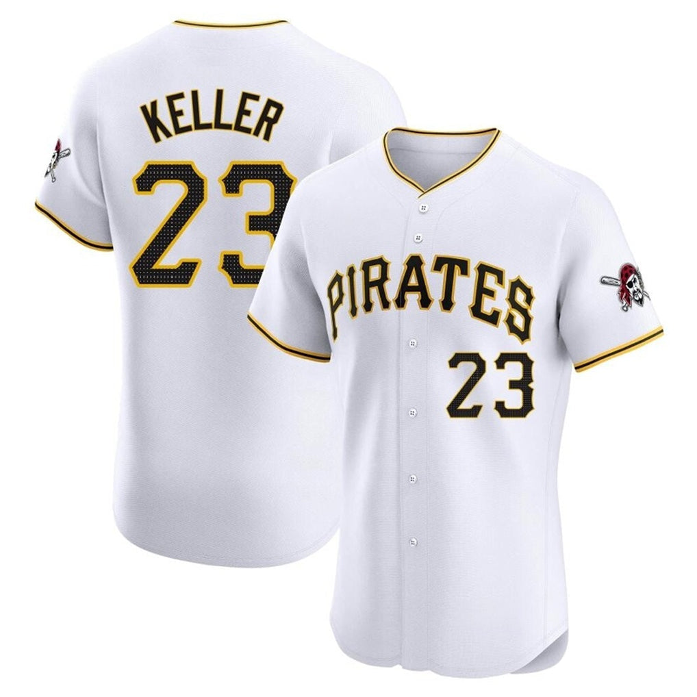 Kooe P.Pirates #23 Mitch Keller Player White Home Limited Elite Stitched Jerseys