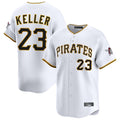 Kooe P.Pirates #23 Mitch Keller Player White Home Limited Stitched Jerseys