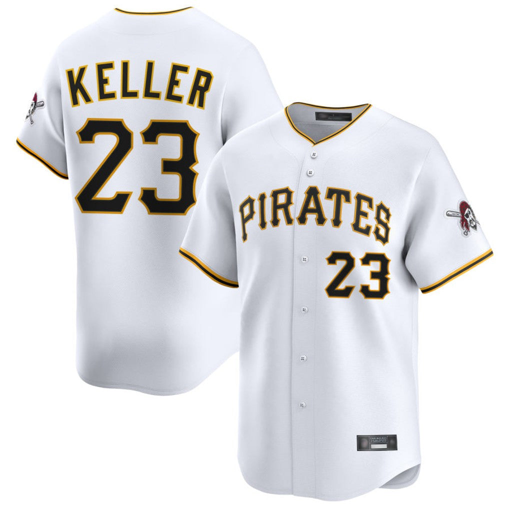 Kooe P.Pirates #23 Mitch Keller Player White Home Limited Stitched Jerseys
