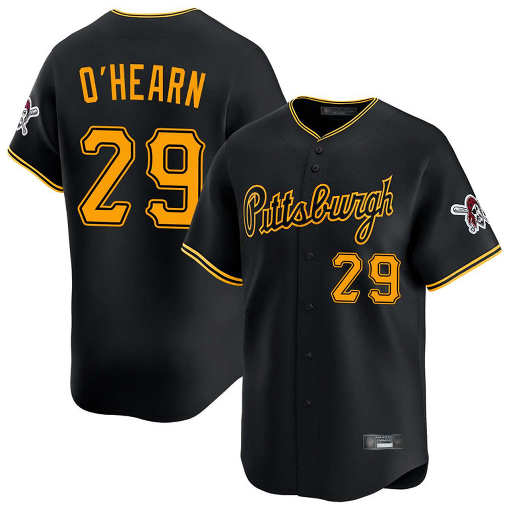 Kooe P.Pirates #29 Ryan O'Hearn Player Black Alt Home Limited Stitched Jerseys