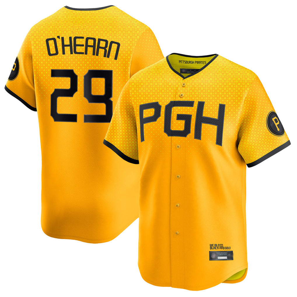 Kooe P.Pirates #29 Ryan O¡¯Hearn Player Gold City Connect Home Limited Stitched Jerseys