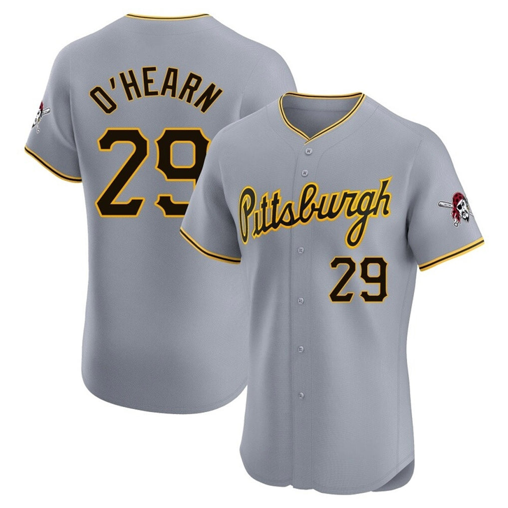 Kooe P.Pirates #29 Ryan O¡¯Hearn Player Gray Road Home Limited Elite Stitched Jerseys