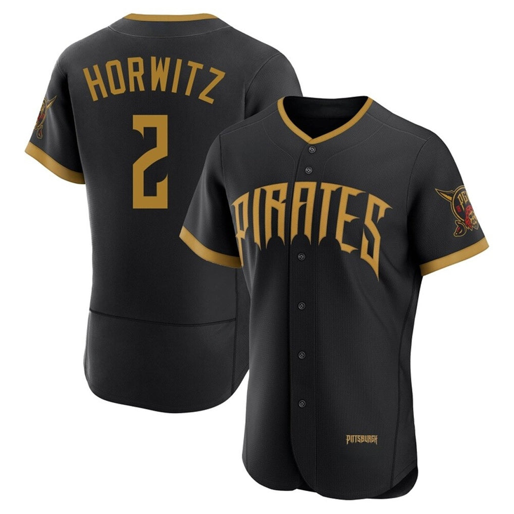 Kooe P.Pirates #2 Spencer Horwitz Player Black 2026 City Connect Home Limited Elite Stitched Jerseys