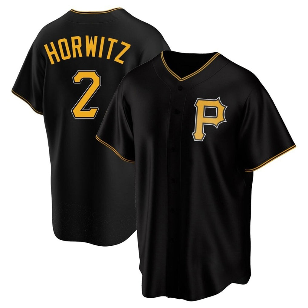 Kooe P.Pirates #2 Spencer Horwitz Player Black Alternate 2025 Home Game Stitched Jerseys