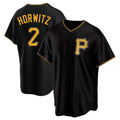 Kooe P.Pirates #2 Spencer Horwitz Player Black Alternate 2025 Home Game Stitched Jerseys