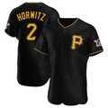 Kooe P.Pirates #2 Spencer Horwitz Player Black Alternate 2025 Home Limited Elite Stitched Jerseys