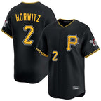 Kooe P.Pirates #2 Spencer Horwitz Player Black Alternate Limited Game Stitched Jerseys