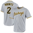 Kooe P.Pirates #2 Spencer Horwitz Player Gray Road Home Game Stitched Jerseys