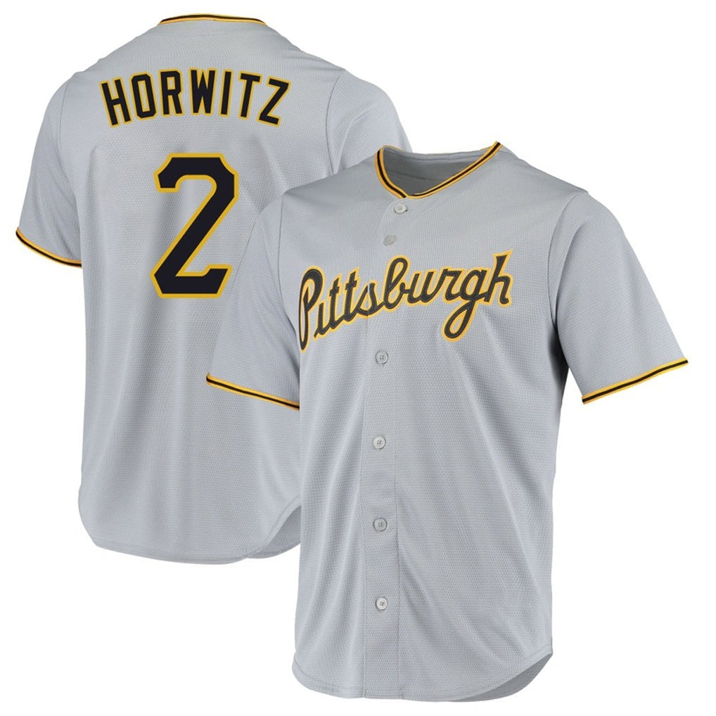 Kooe P.Pirates #2 Spencer Horwitz Player Gray Road Home Game Stitched Jerseys