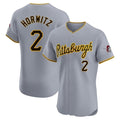Kooe P.Pirates #2 Spencer Horwitz Player Gray Road Home Limited Elite Stitched Jerseys