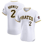 Kooe P.Pirates #2 Spencer Horwitz Player White Home Limited Elite Stitched Jerseys