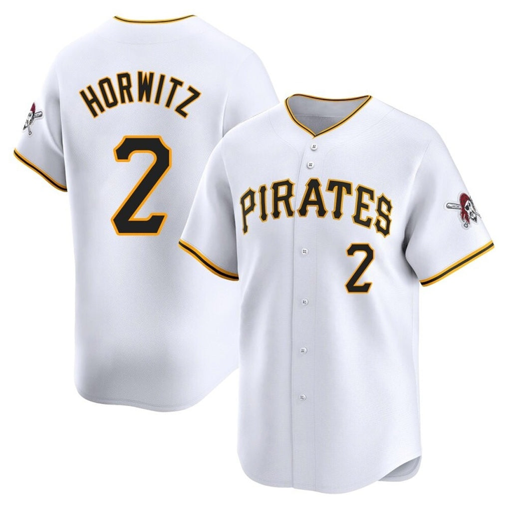Kooe P.Pirates #2 Spencer Horwitz Player White Home Limited Stitched Jerseys