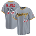 Kooe P.Pirates #30 Paul Skenes Gray USA 250 Fourth of July Road Stadium Jersey