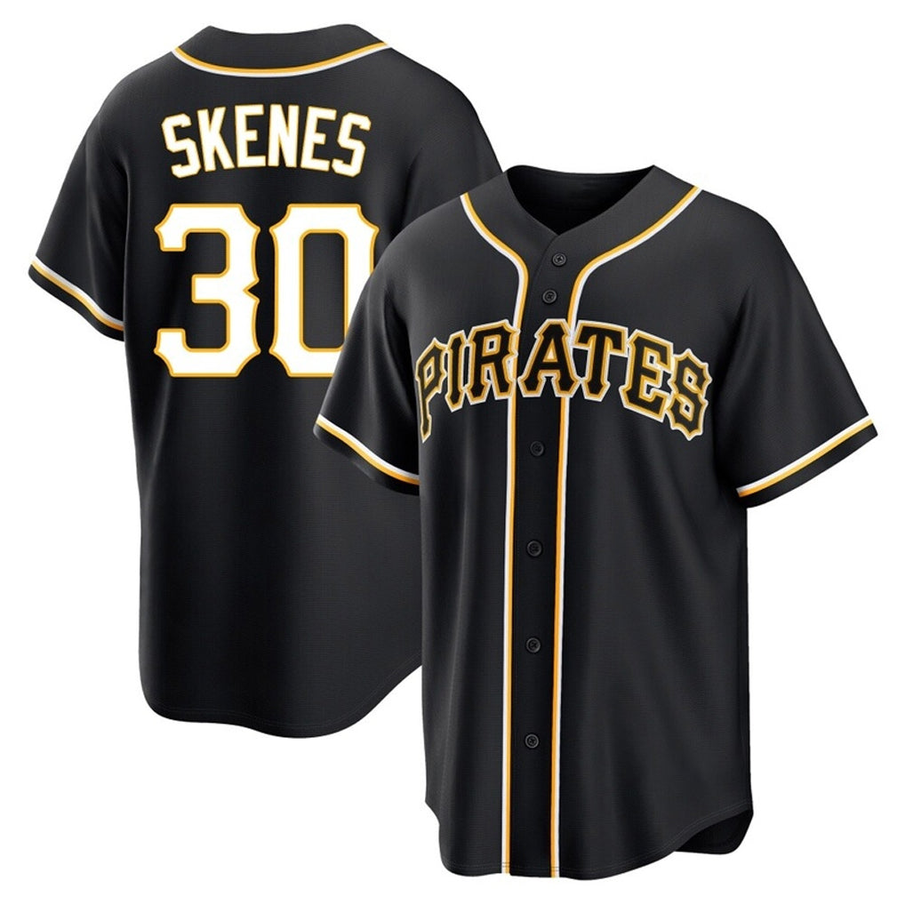 Kooe P.Pirates #30 Paul Skenes Player Black Fashion Out Home Game Stitched Jerseys