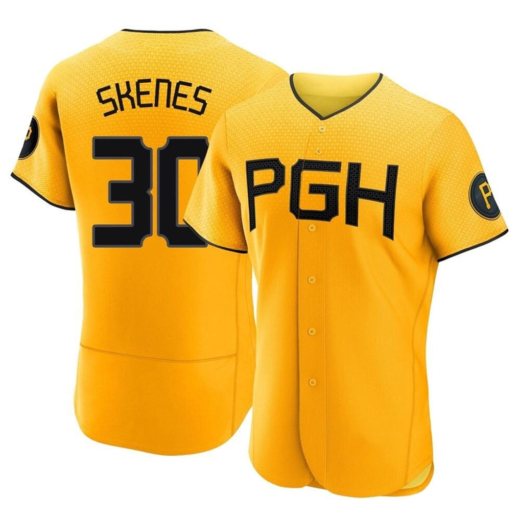 Kooe P.Pirates #30 Paul Skenes Player Gold City Connect Home Limited Elite Stitched Jerseys