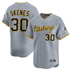 Kooe P.Pirates #30 Paul Skenes Player Gray Road Home Limited Stitched Jerseys
