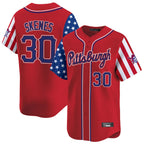 Kooe P.Pirates #30 Paul Skenes Player Red 2025 Independence Day Vapor Premier Limited Stitched Jerseys